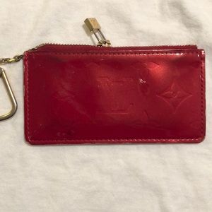 Louis Vuitton Patent Leather Monogram Key Pouch